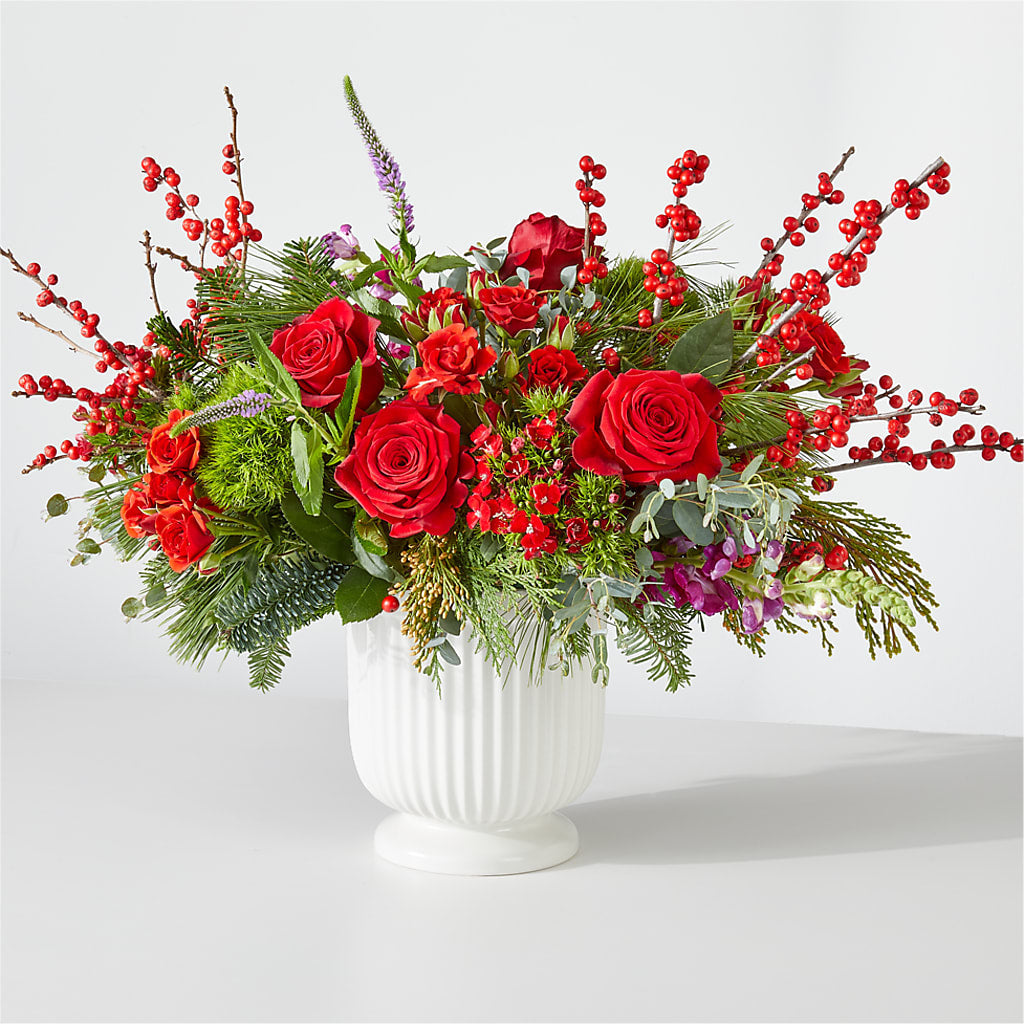 Big Red Bow Bouquet – Lily And Rose, Nashville TN