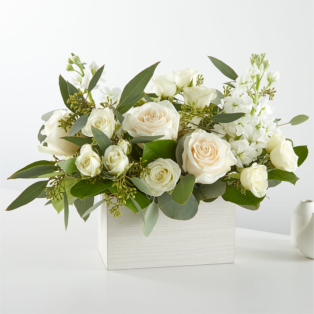 Fresh Linen Box Bouquet – Lily And Rose, Nashville TN