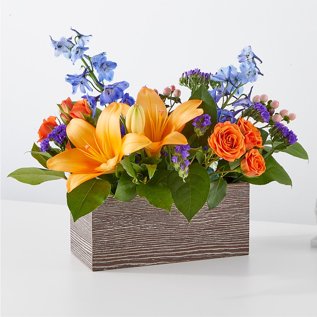 Radiant Citrus Box Bouquet – Lily And Rose, Nashville TN