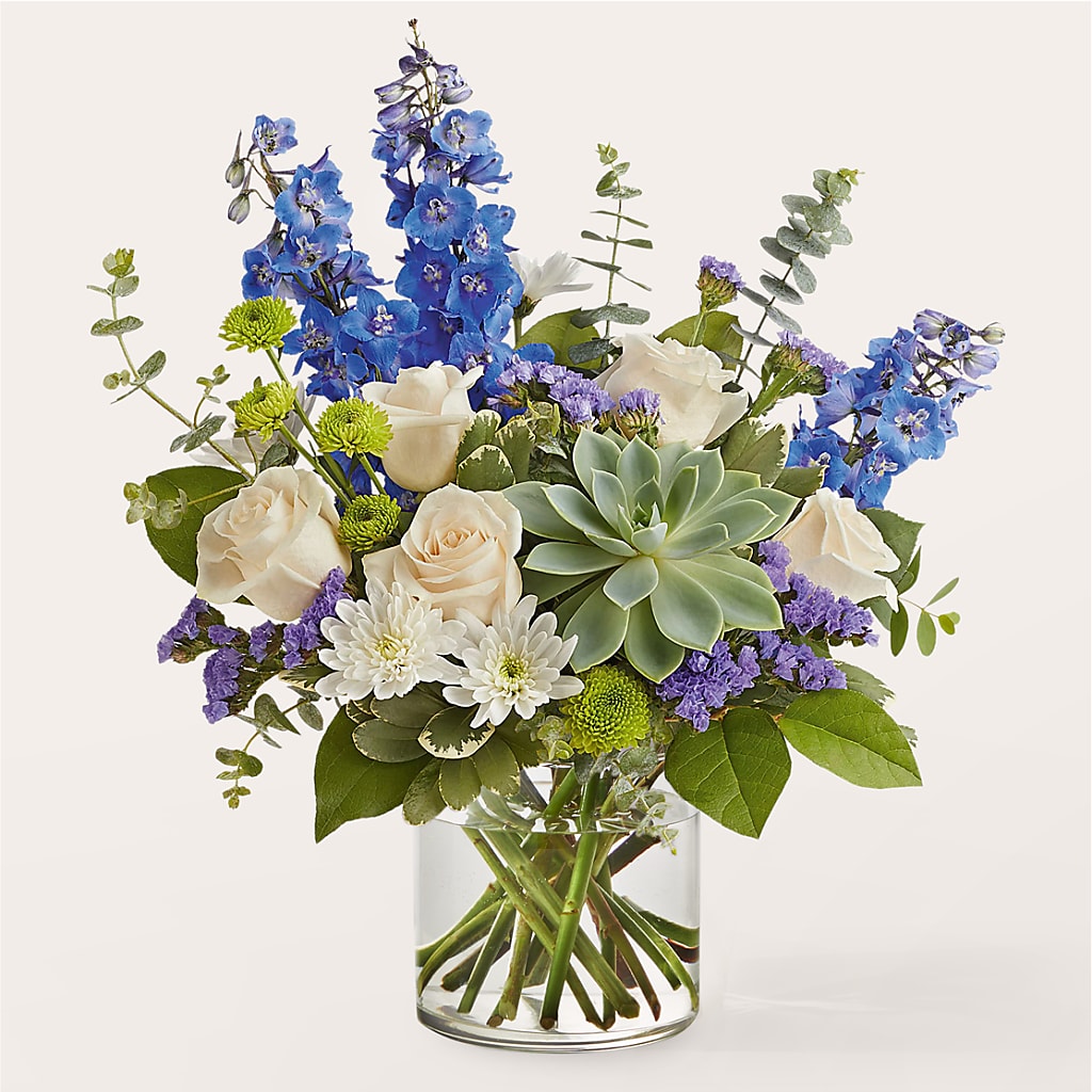 Cerulean Waves Bouquet – Lily And Rose, Nashville TN
