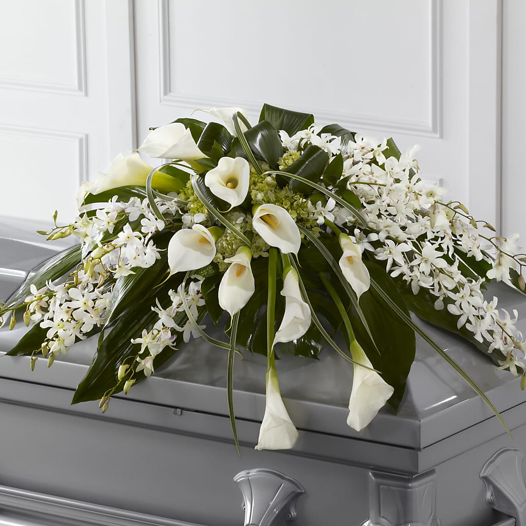 Angel Wings Casket Spray – Lily And Rose, Nashville TN
