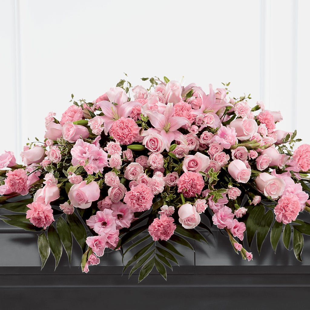 Garden of Comfort Casket Spray (Standard) – Lily And Rose, Nashville TN