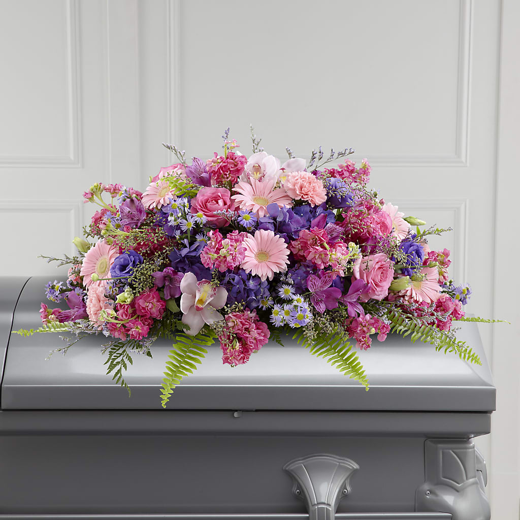 Glorious Garden Casket Spray – Lily And Rose, Nashville TN