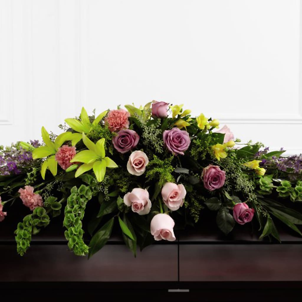 Forever Beloved Casket Spray – Lily And Rose, Nashville TN