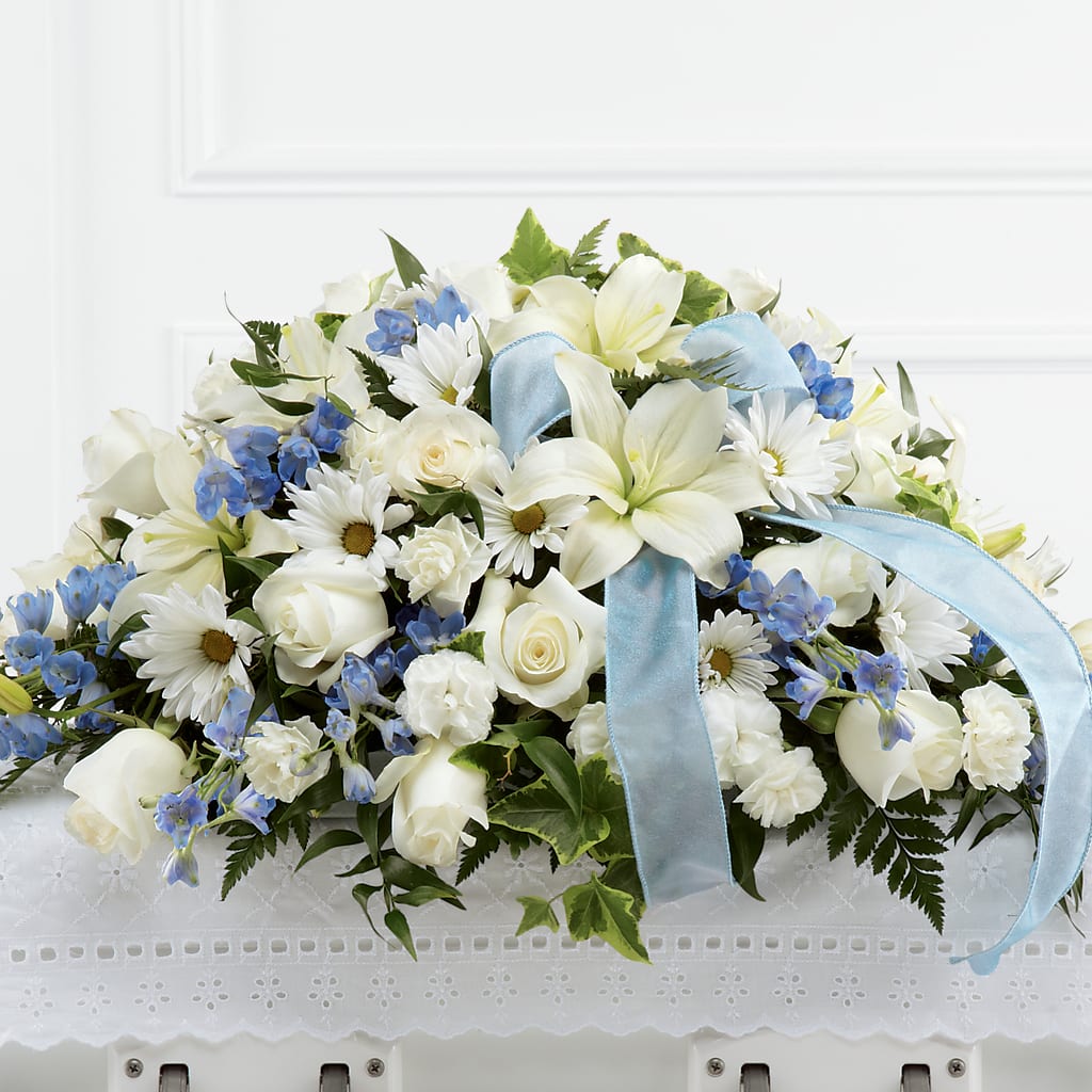 Tender Treasure Casket Spray – Lily And Rose, Nashville TN