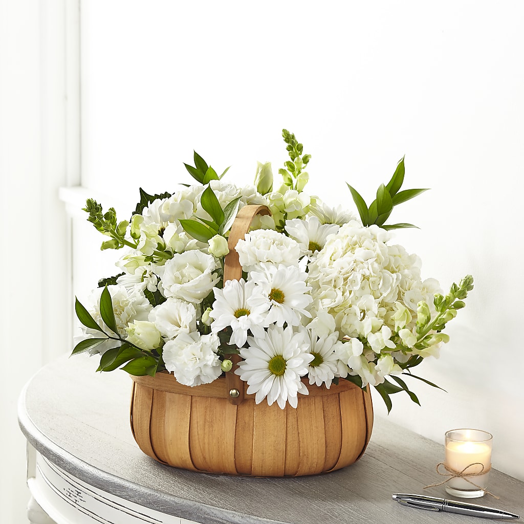 Pure Ivory Basket – Lily And Rose, Nashville TN