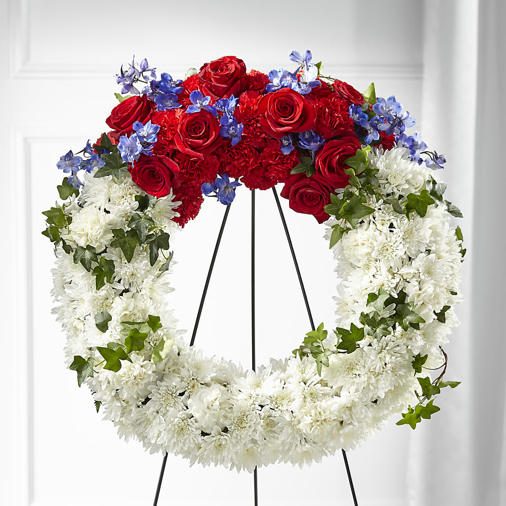 Patriotic Passion Wreath – Lily And Rose, Nashville TN