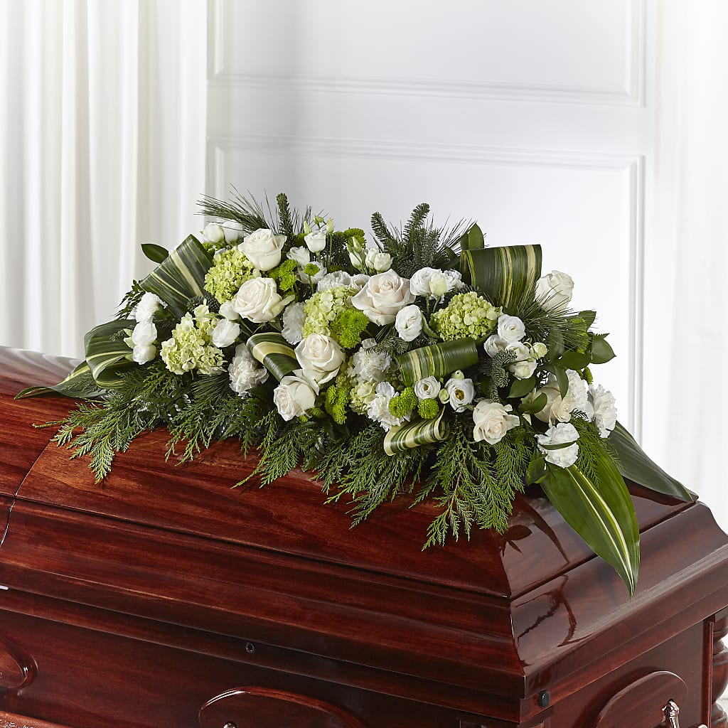 Hopeful Gesture Casket Spray – Lily And Rose, Nashville TN