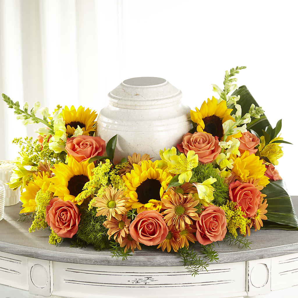Faithful Sunflower Cremation Adornment – Lily And Rose, Nashville TN