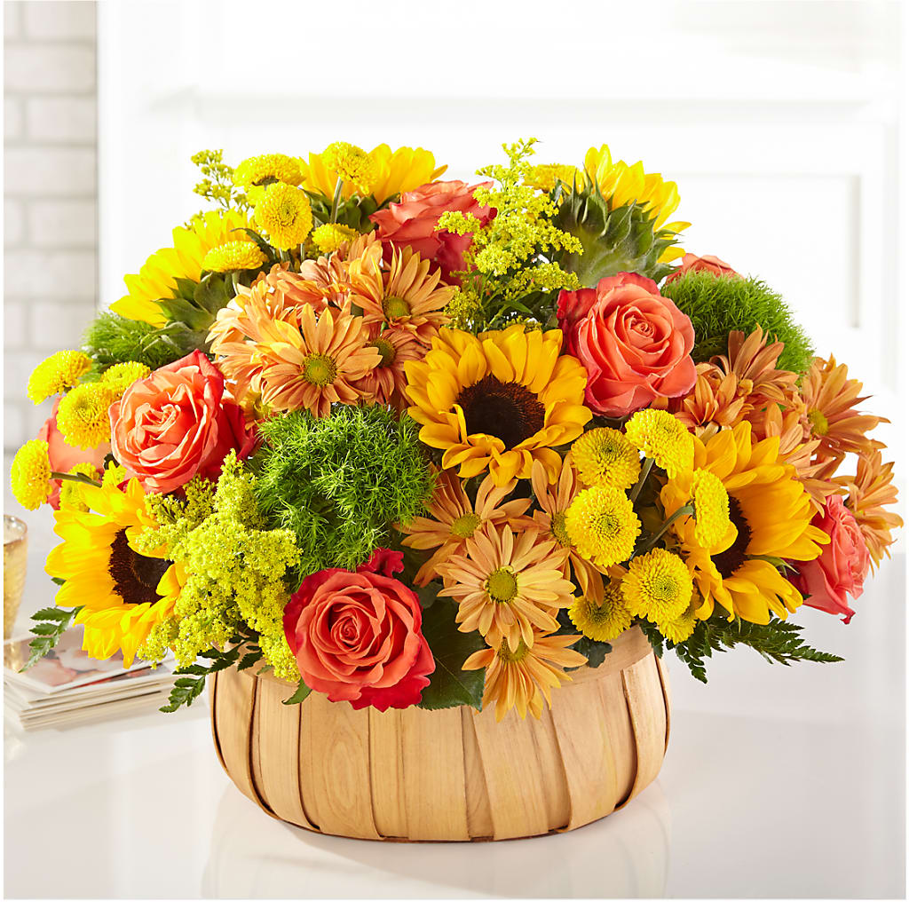 Harvest Sunflower Basket – Lily And Rose, Nashville TN