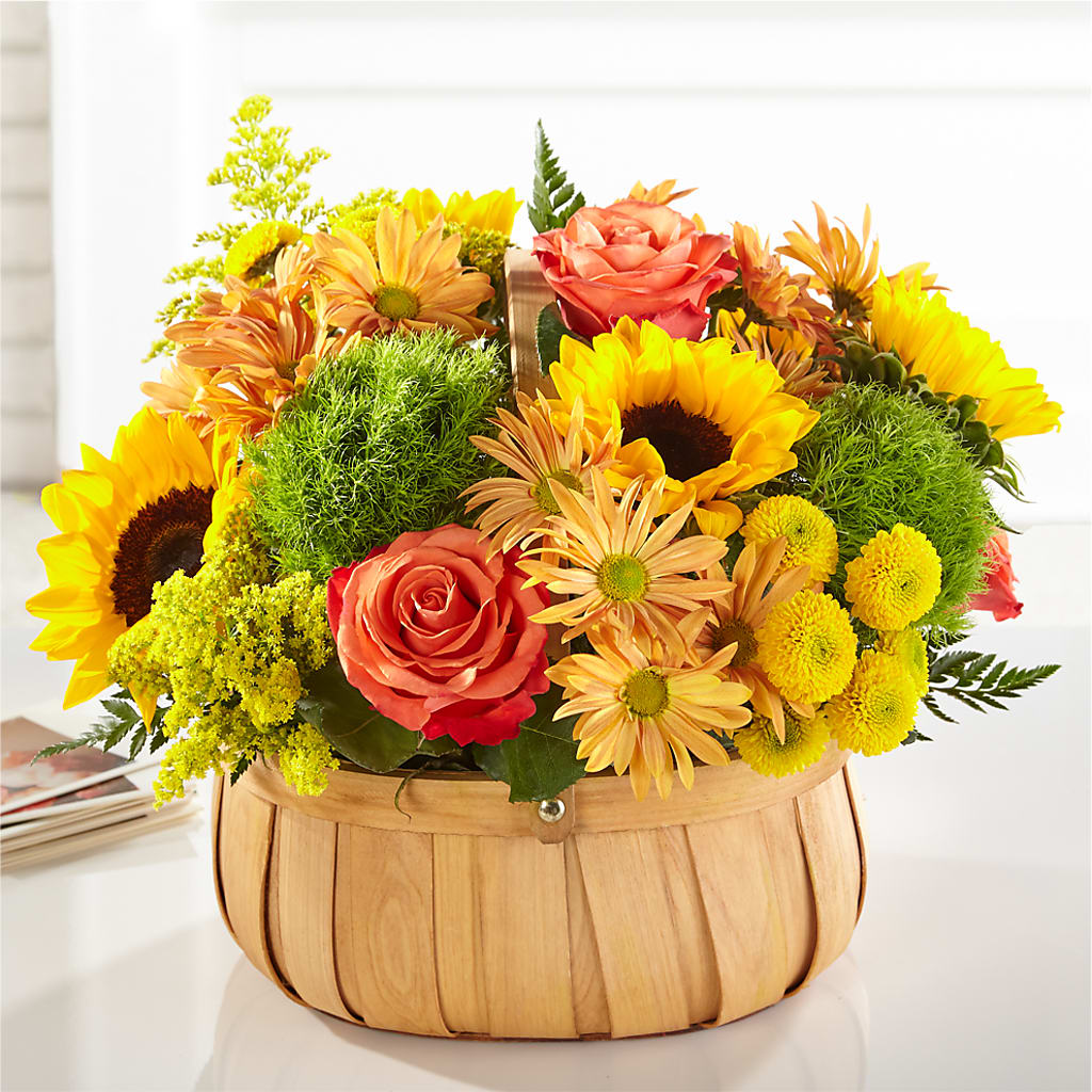 Harvest Sunflower Basket – Lily And Rose, Nashville TN