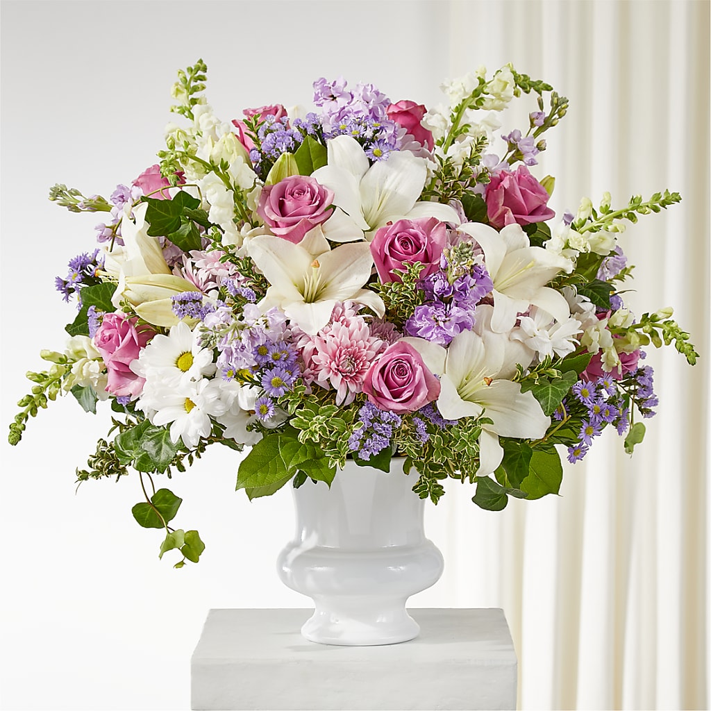 Remarkable Life Urn Arrangement – Lily And Rose, Nashville TN