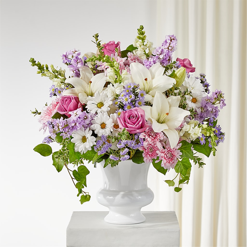 Remarkable Life Urn Arrangement – Lily And Rose, Nashville TN