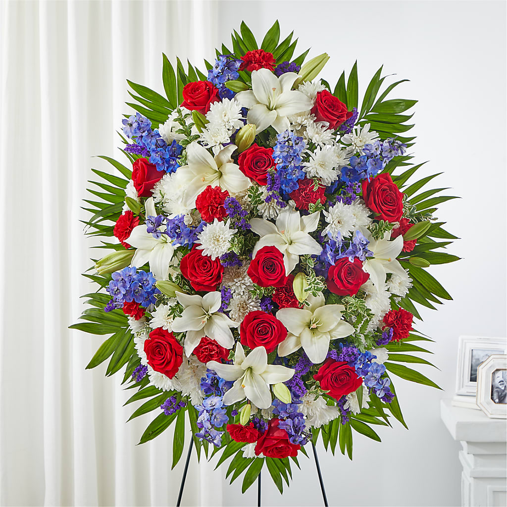 Cherished Service Standing Spray – Lily And Rose, Nashville TN