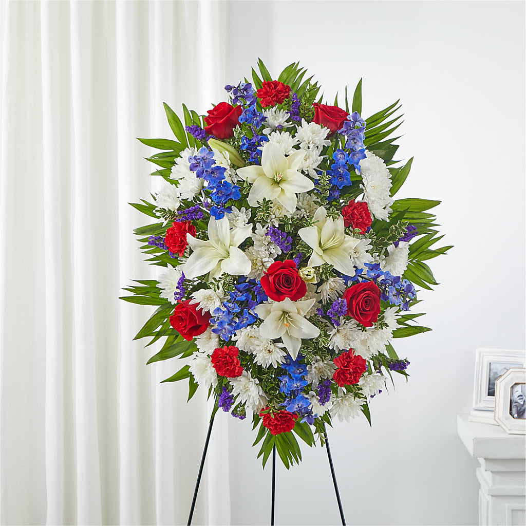 Cherished Service Standing Spray – Lily And Rose, Nashville TN