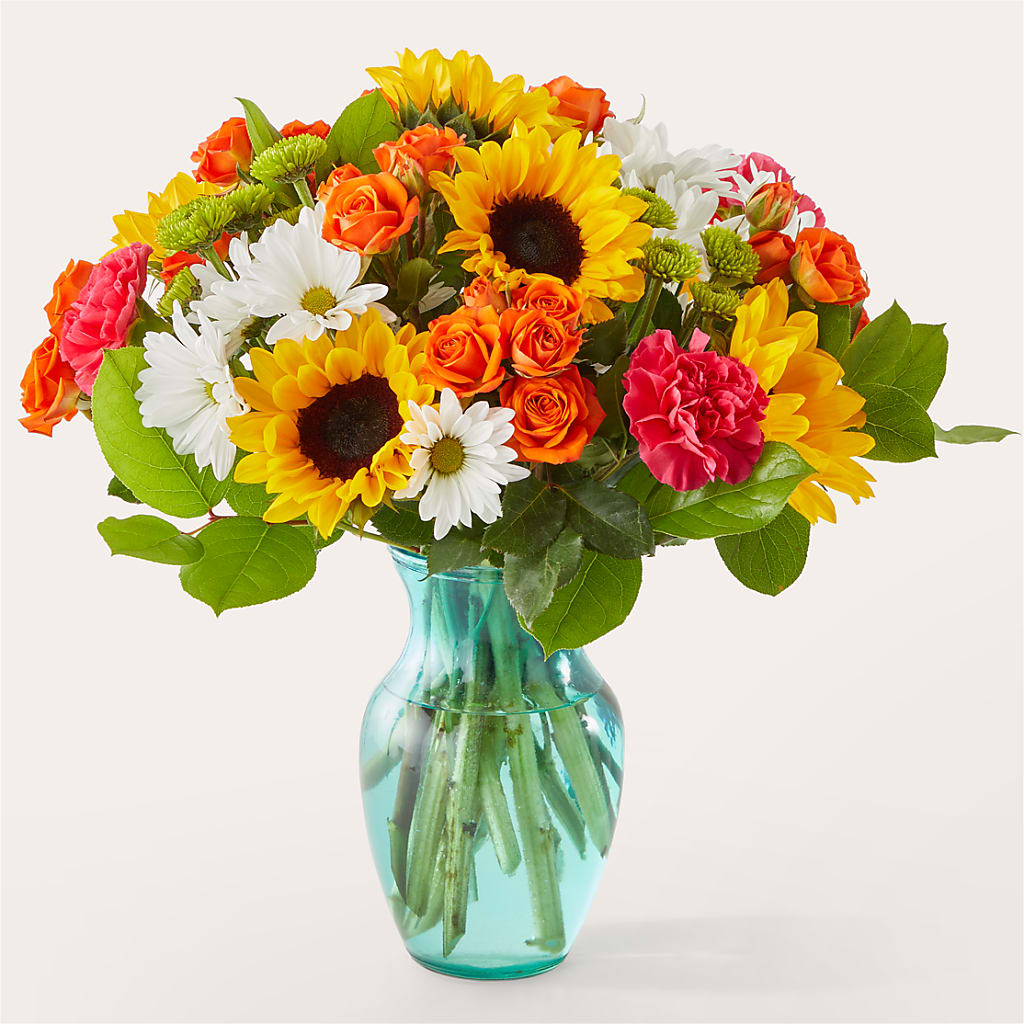 Sun-drenched Blooms Bouquet – Lily And Rose, Nashville TN