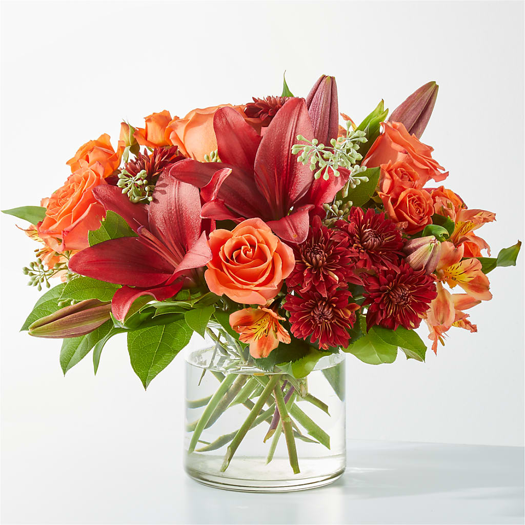 Crimson Leaves Bouquet – Lily And Rose, Nashville TN