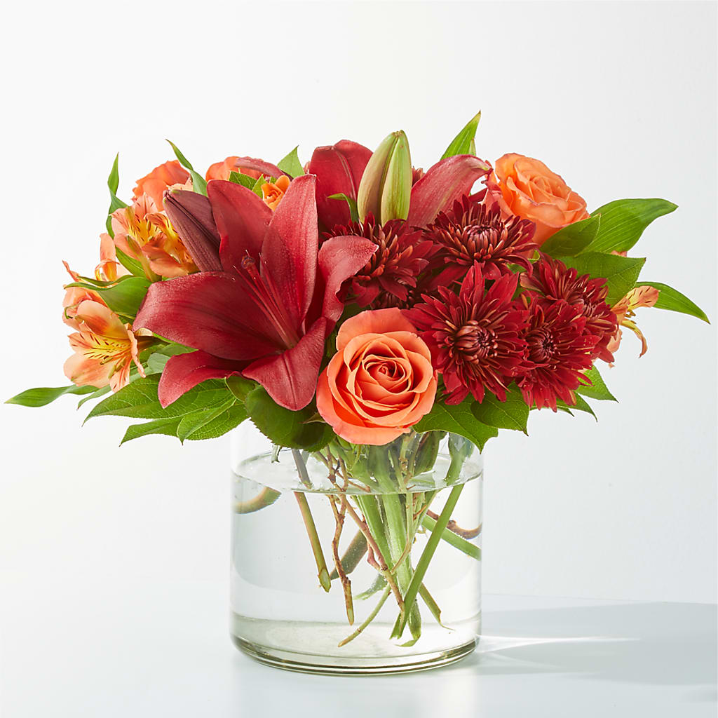 Crimson Leaves Bouquet – Lily And Rose, Nashville TN
