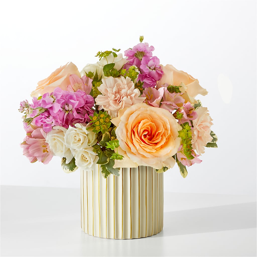 Paradise Bouquet with Ivory Vase – Lily And Rose, Nashville TN
