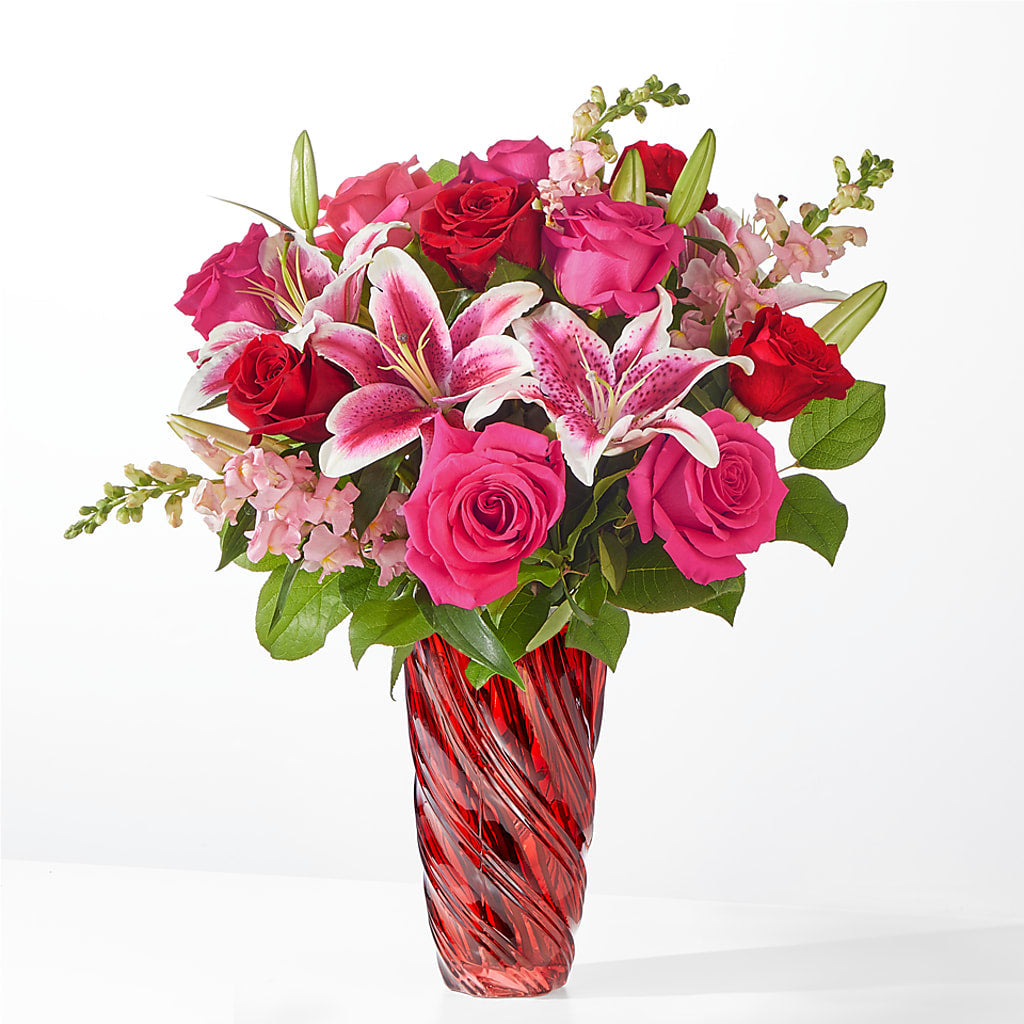 Always You Bouquet with Luxe Swirl Vase – Lily And Rose, Nashville TN