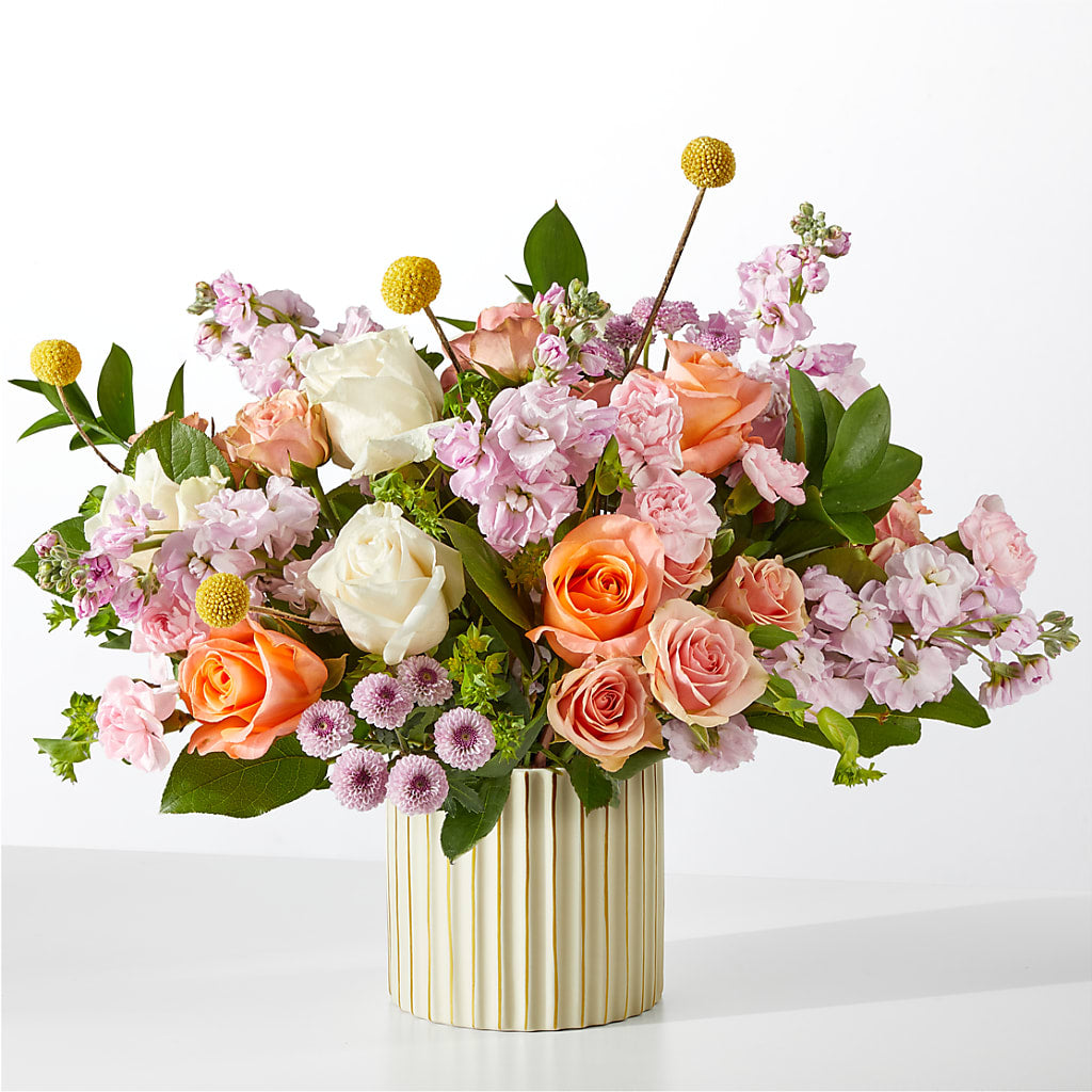 French Market Bouquet with Ivory Vase – Lily And Rose, Nashville TN