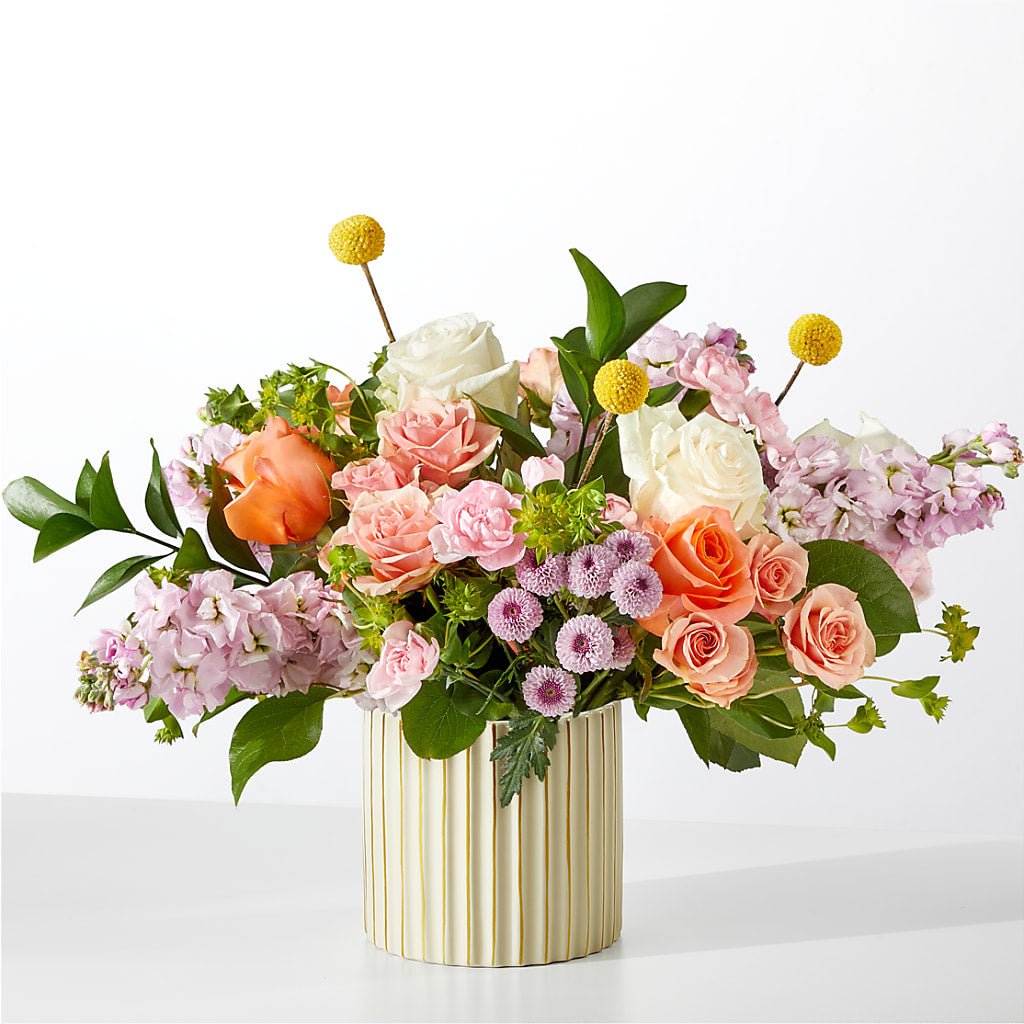 French Market Bouquet with Ivory Vase – Lily And Rose, Nashville TN