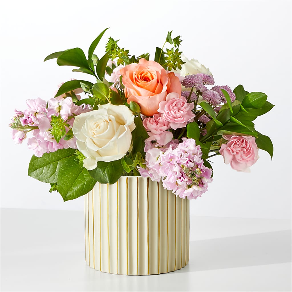 French Market Bouquet with Ivory Vase – Lily And Rose, Nashville TN