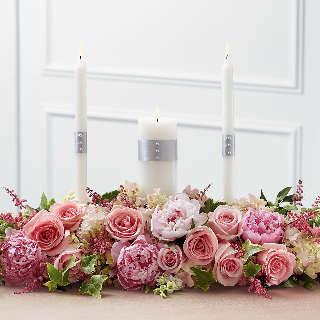 Worldwide Romance Unity Candle Arrangement – Lily And Rose, Nashville TN