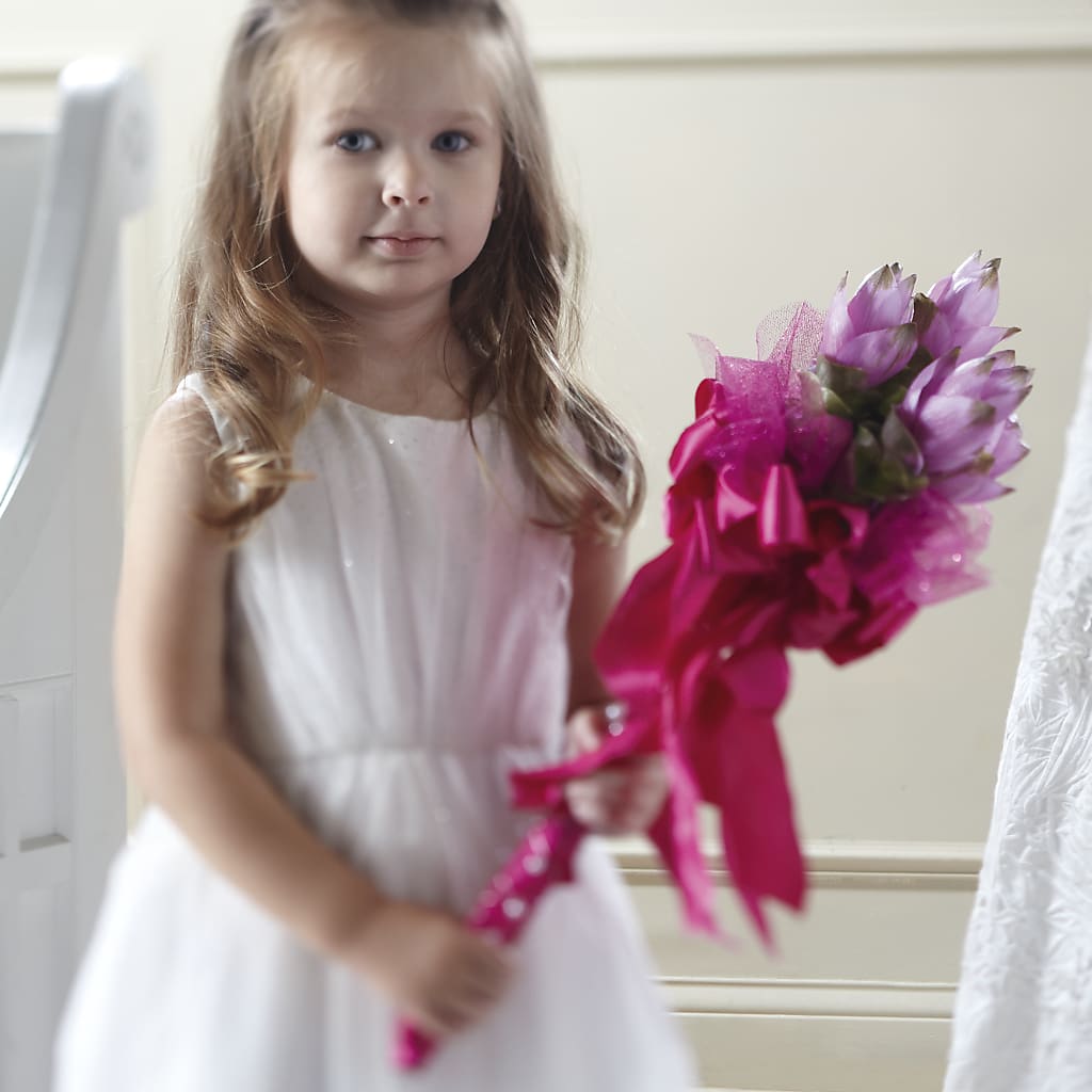 Sparkle Pink Flower Girl Bouquet – Lily And Rose, Nashville TN