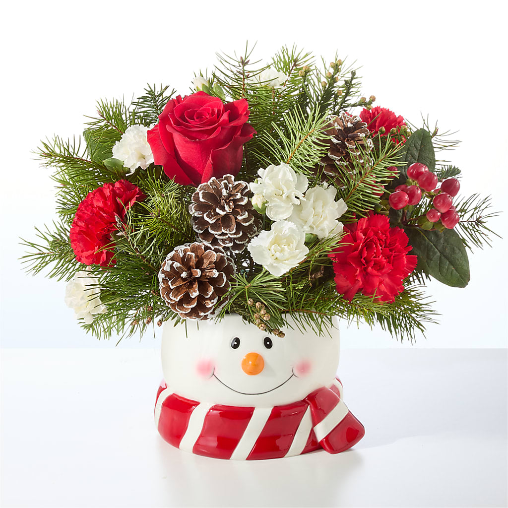 Jolly Snowman Bouquet –  Lily And Rose, Nashville TN