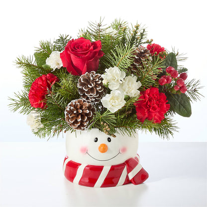 Jolly Snowman Bouquet –  Lily And Rose, Nashville TN