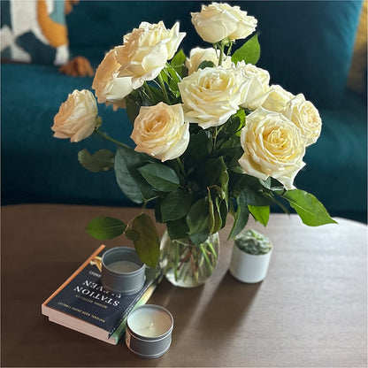 Long Stem Yellow Rose Bouquet –  Lily And Rose, Nashville TN
