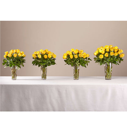 Long Stem Yellow Rose Bouquet –  Lily And Rose, Nashville TN
