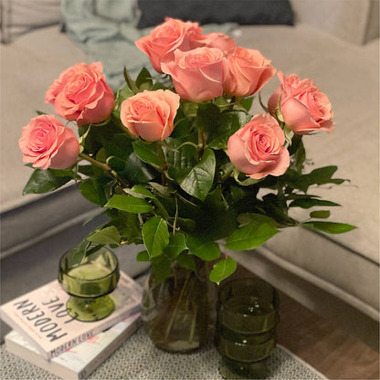 Long Stem Pink Rose Bouquet –  Lily And Rose, Nashville TN