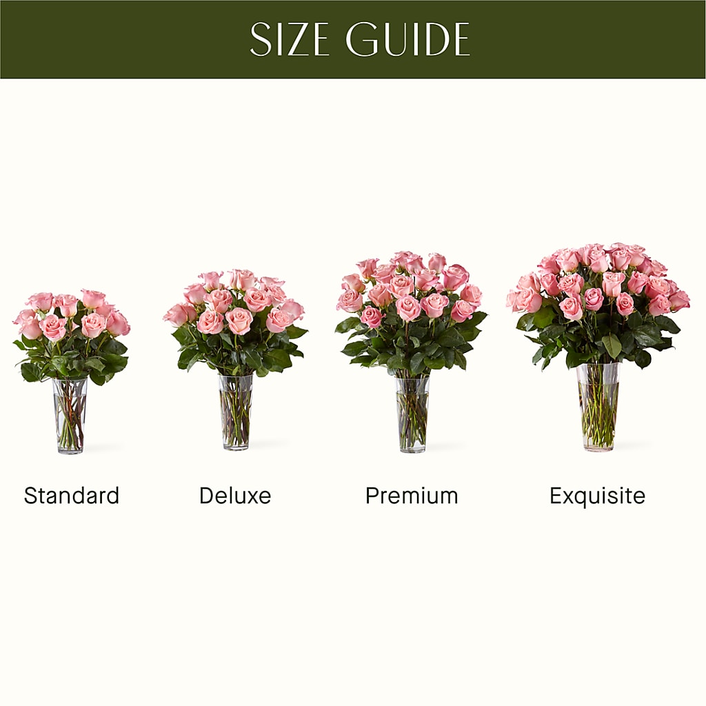 Long Stem Pink Rose Bouquet –  Lily And Rose, Nashville TN