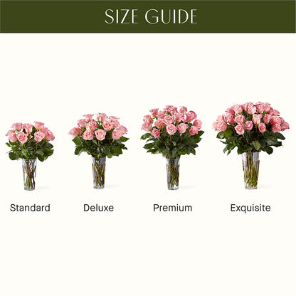 Long Stem Pink Rose Bouquet –  Lily And Rose, Nashville TN
