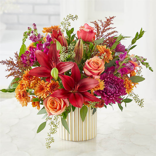 Burgundy Landscape Bouquet –  Lily And Rose, Nashville TN
