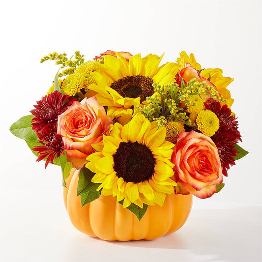 Golden Gourd Pumpkin Bouquet –  Lily And Rose, Nashville TN