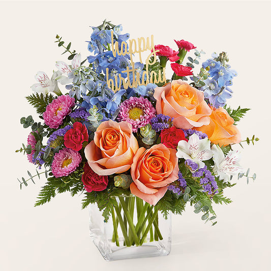 Birthday Bash Bouquet –  Lily And Rose, Nashville TN