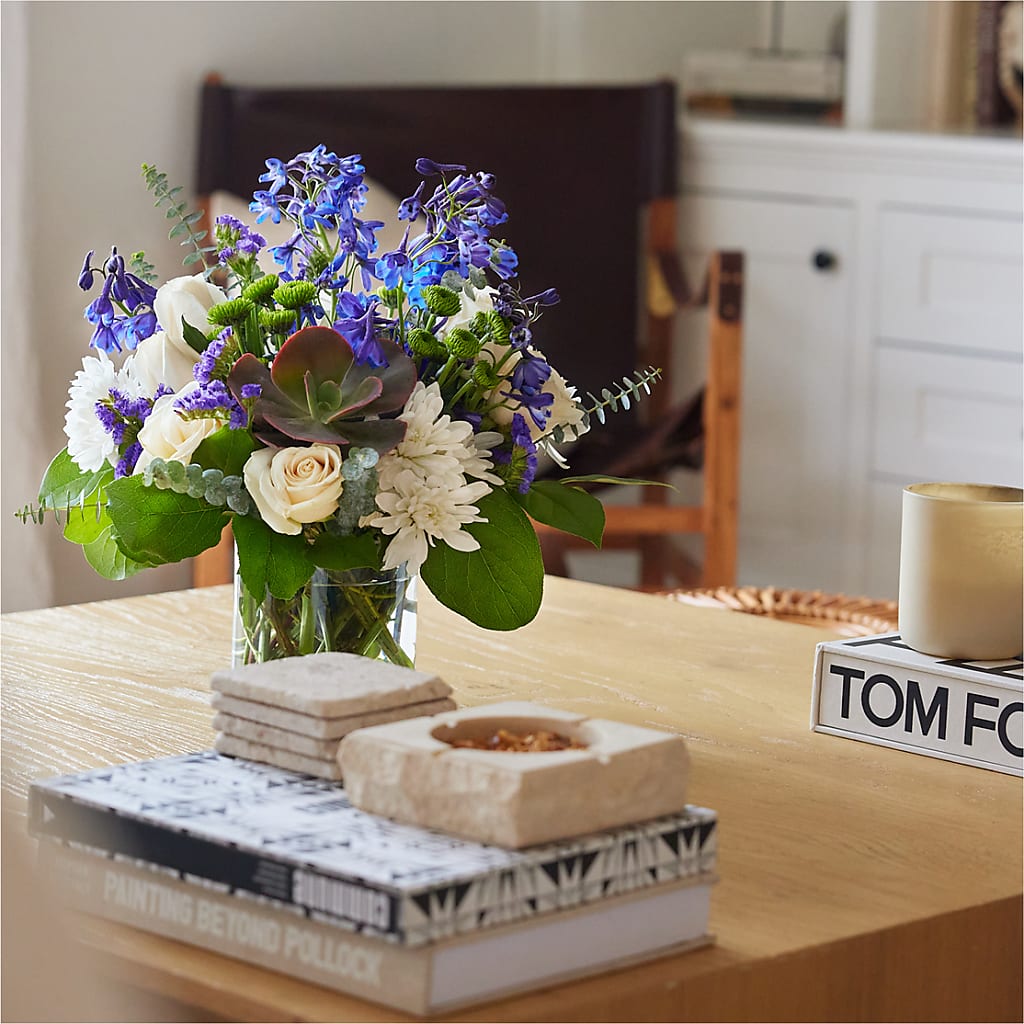 Cerulean Waves Bouquet –  Lily And Rose, Nashville TN