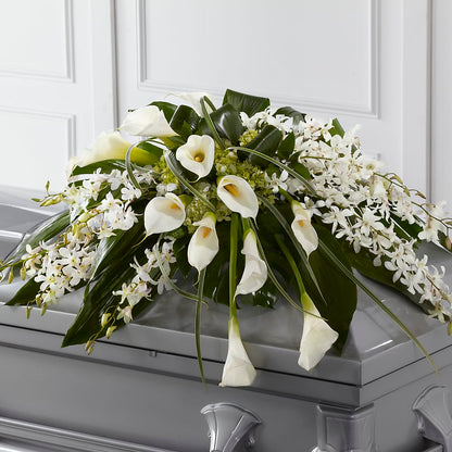 Angel Wings Casket Spray –  Lily And Rose, Nashville TN