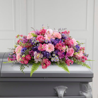 Glorious Garden Casket Spray –  Lily And Rose, Nashville TN