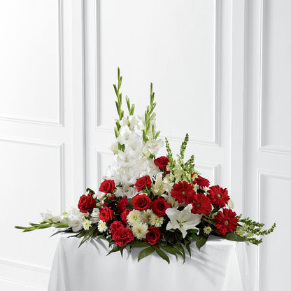 Crimson & White Arrangement –  Lily And Rose, Nashville TN