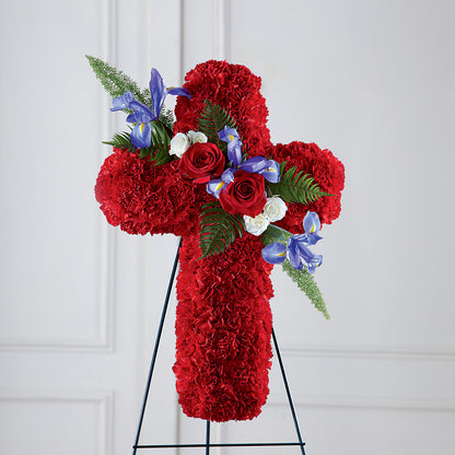 Faithful Hero Floral Cross –  Lily And Rose, Nashville TN