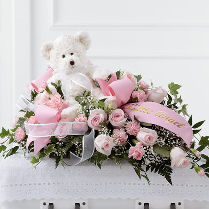Touch of Sympathy Casket Spray –  Lily And Rose, Nashville TN