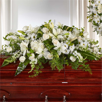 Abundance Casket Spray –  Lily And Rose, Nashville TN