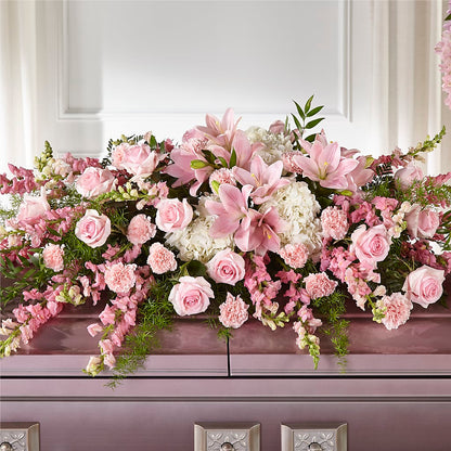 Life & Remembrance Casket Spray –  Lily And Rose, Nashville TN