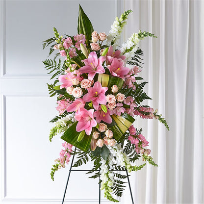 Elegant Embrace Standing Spray –  Lily And Rose, Nashville TN