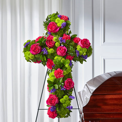Tribute Rose Floral Cross –  Lily And Rose, Nashville TN