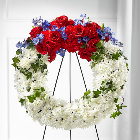 Patriotic Passion Wreath –  Lily And Rose, Nashville TN